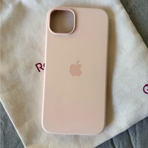 Original Apple Silicone Case with MagSafe for iPhone 14 Plus – Pink Sand